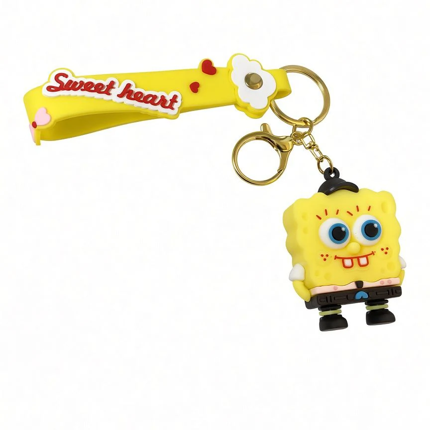 SpongeBob Pink Yellow Strap Keychain