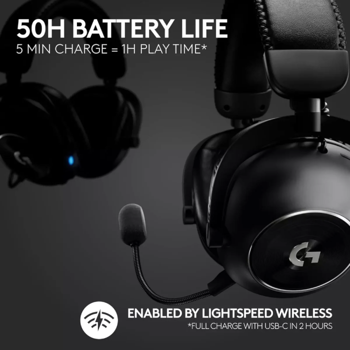 LOGITECH G PRO X2 LIGHTSPEED Wireless Gaming Headset - Black