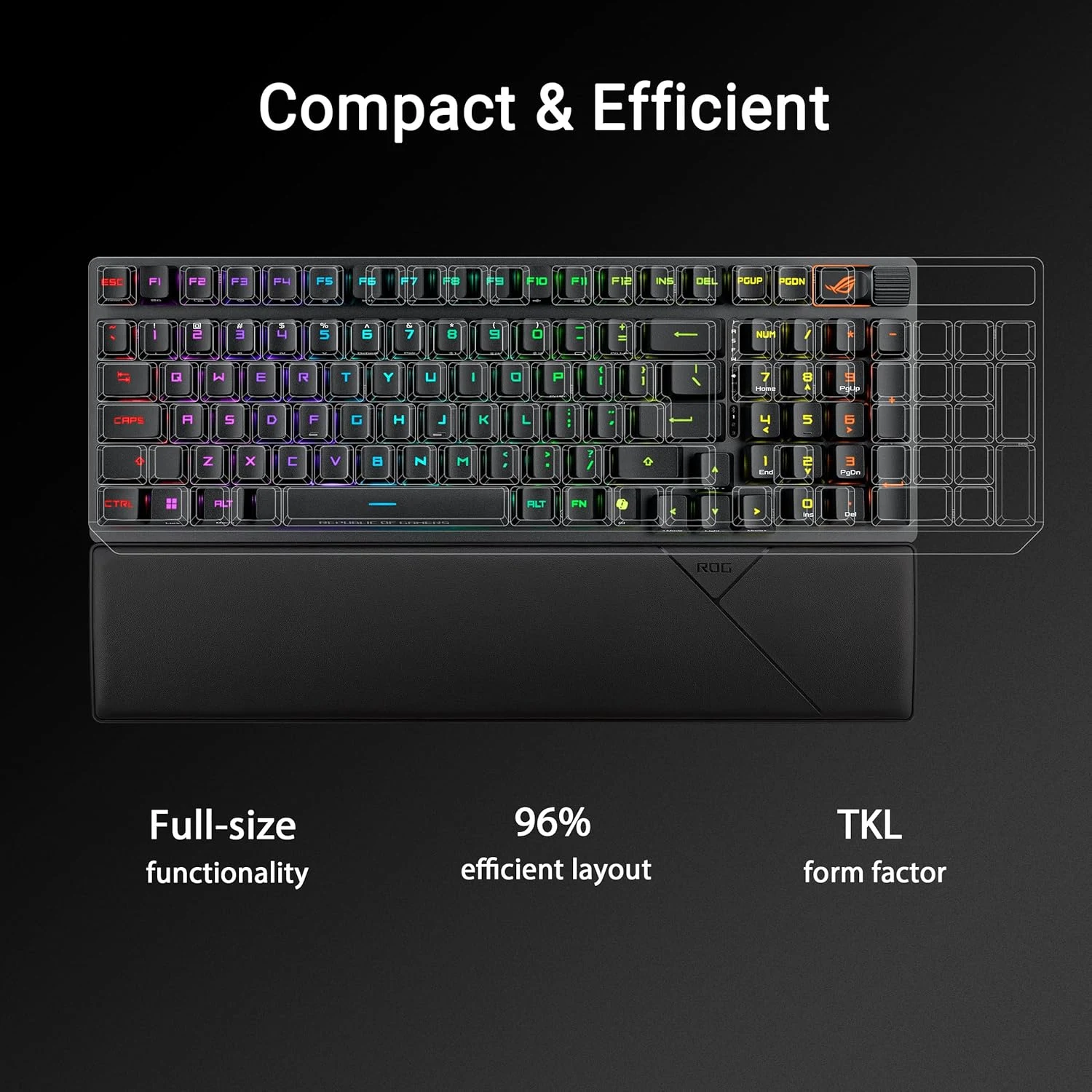 إيه سوس روج ستريكس سكوب 2 آر إكس كيبورد جيمينج ميكانيكال RGB سلكي بمفاتيح ضوئية سويتش أحمر – أسود