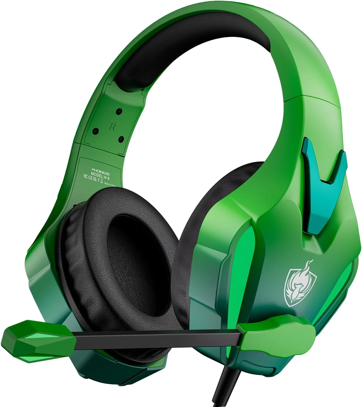 PHOINIKAS H9 Wired Gaming Headset - Green