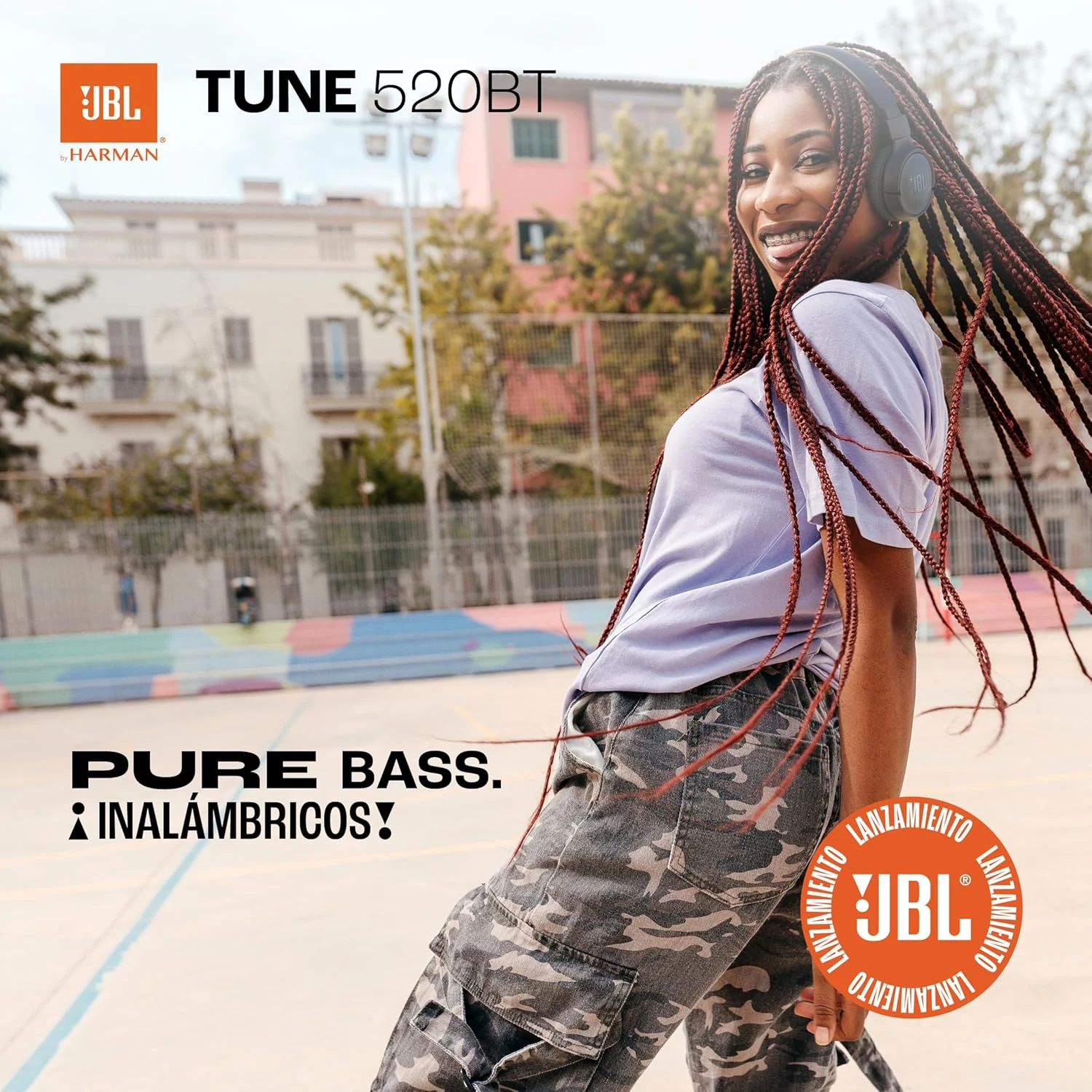 جي بي إل Tune 520BT سماعات أون-إير لاسلكية – بنفسجي