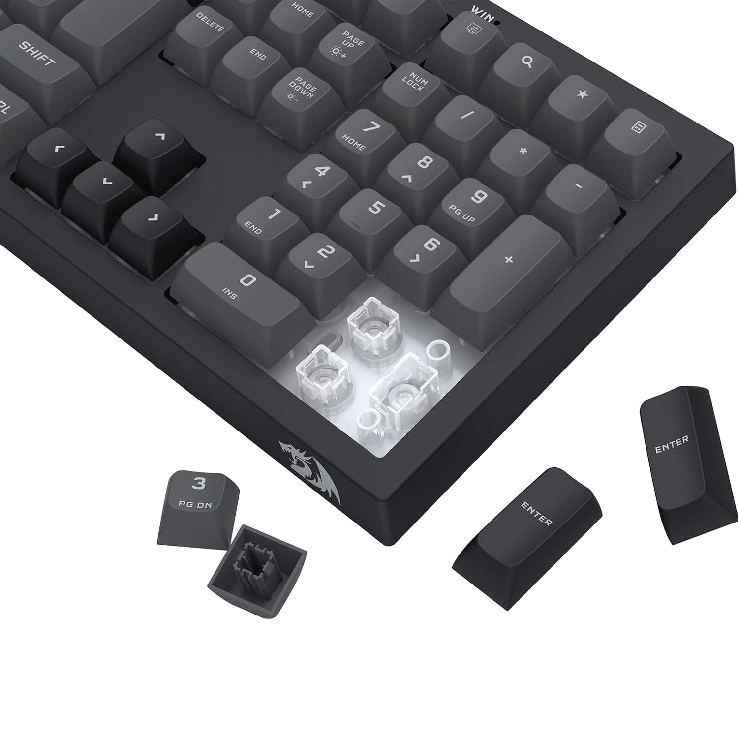 Redragon K518 CRUX RGB Membrane Wired Gaming Keyboard - Black