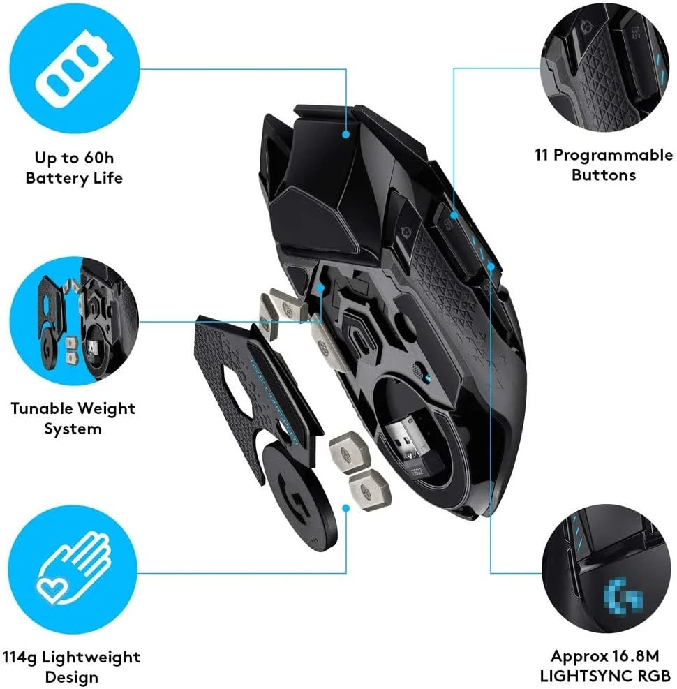 Logitech G502 LIGHTSPEED Wireless RGB Gaming Mouse
