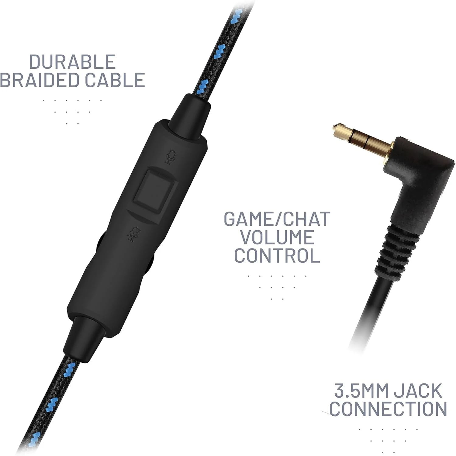 STEALTH C6-100 Wired Gaming headset - Black & Blue Over Ear