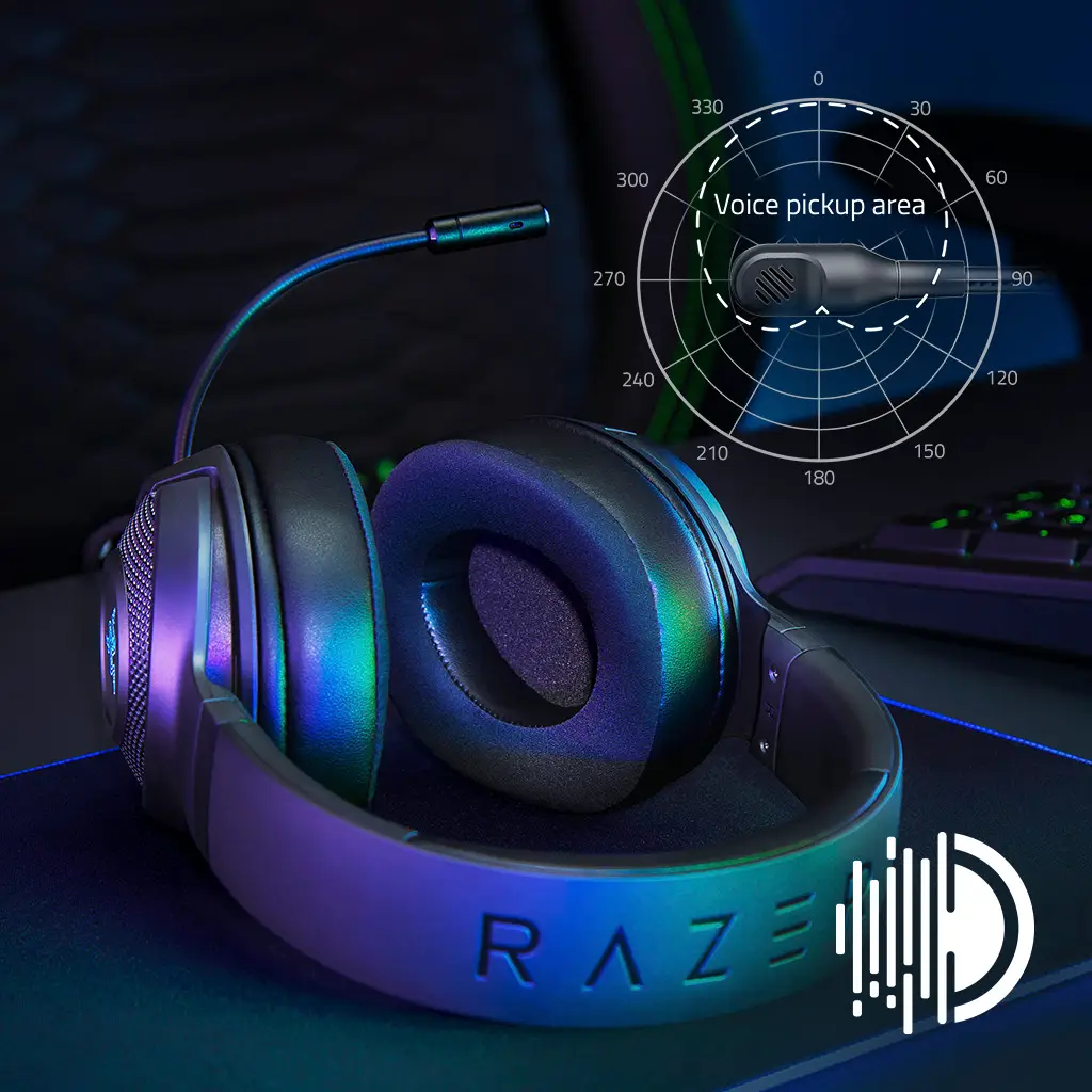 Razer Kraken V4 X RGB Wired Headset - Black