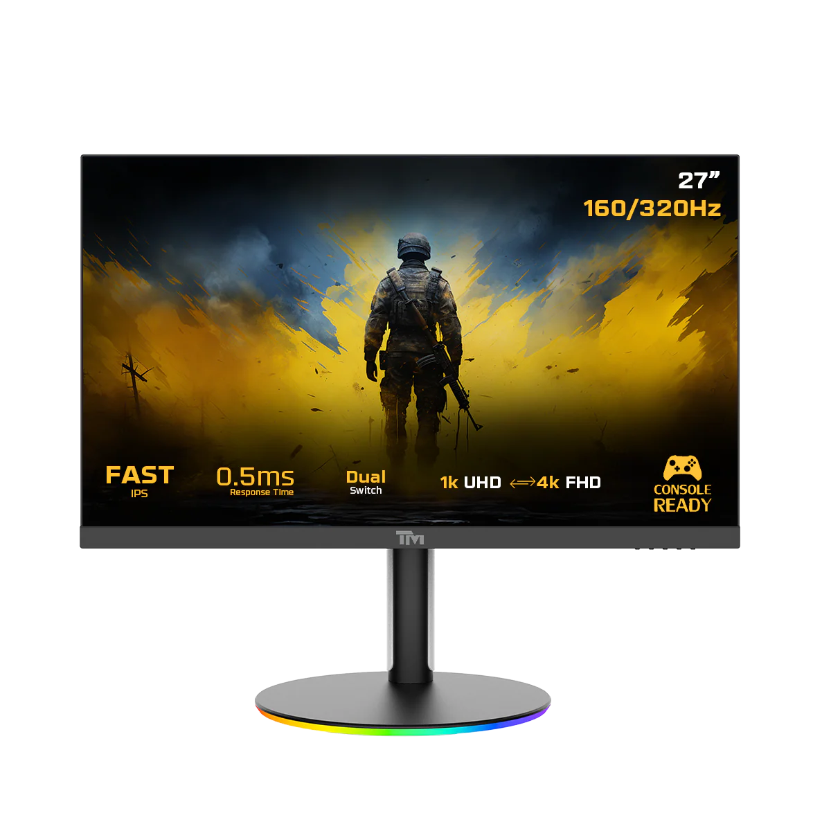 توستد مايندز – 27 بوصة 4K بتردد 160–320 هرتز IPS - شاشة جيمينج