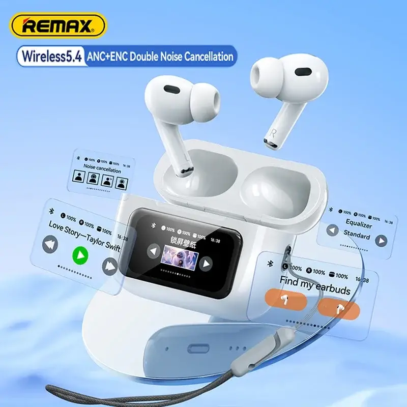 REMAX Cozybuds W30N ANC+ENC Bluetooth Wireless Earbuds - White