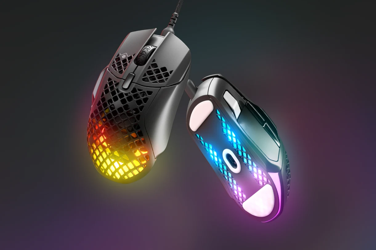 جينمج ماوس من ستيل سيريس AEROX 5 أر جي بي سلكي