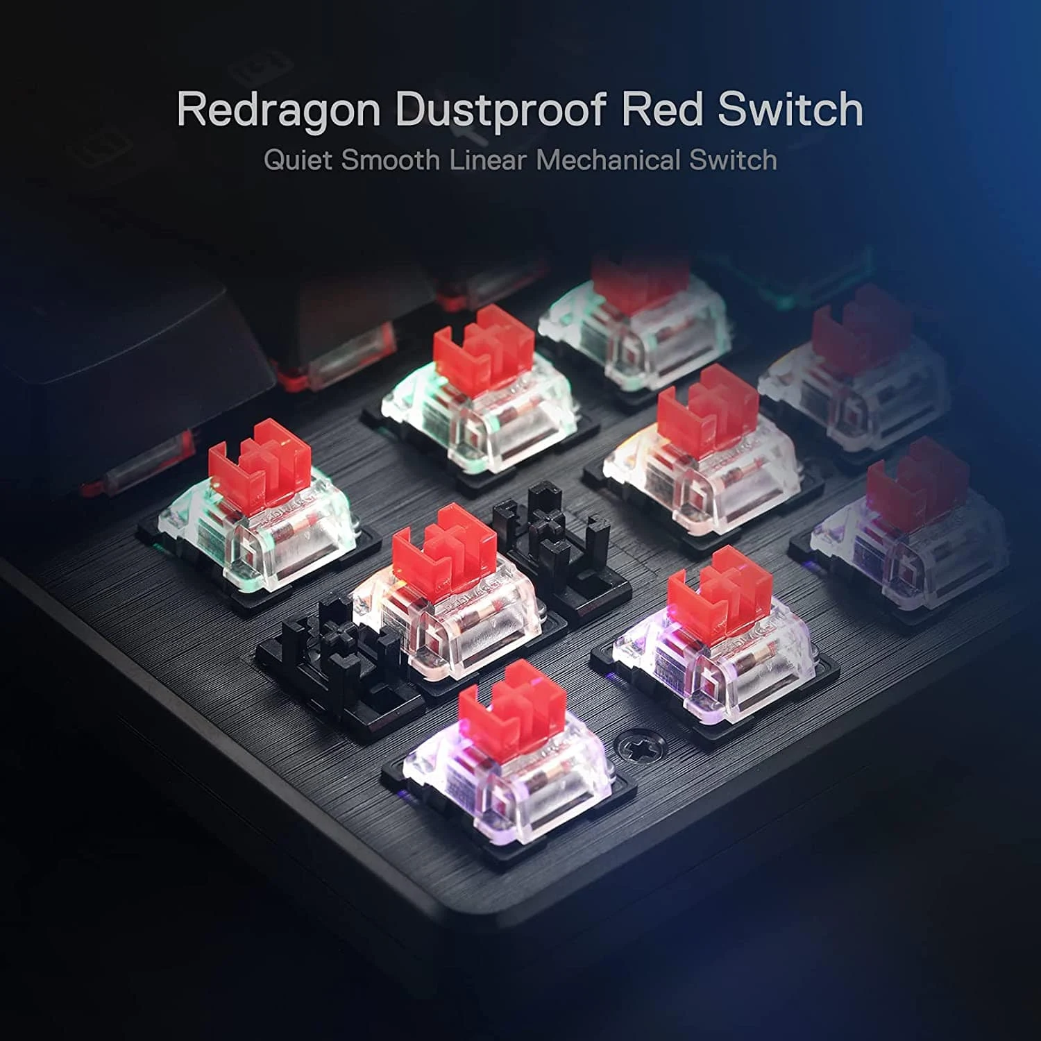 Redragon K608 Valheim Rainbow Gaming Keyboard with Red Switch