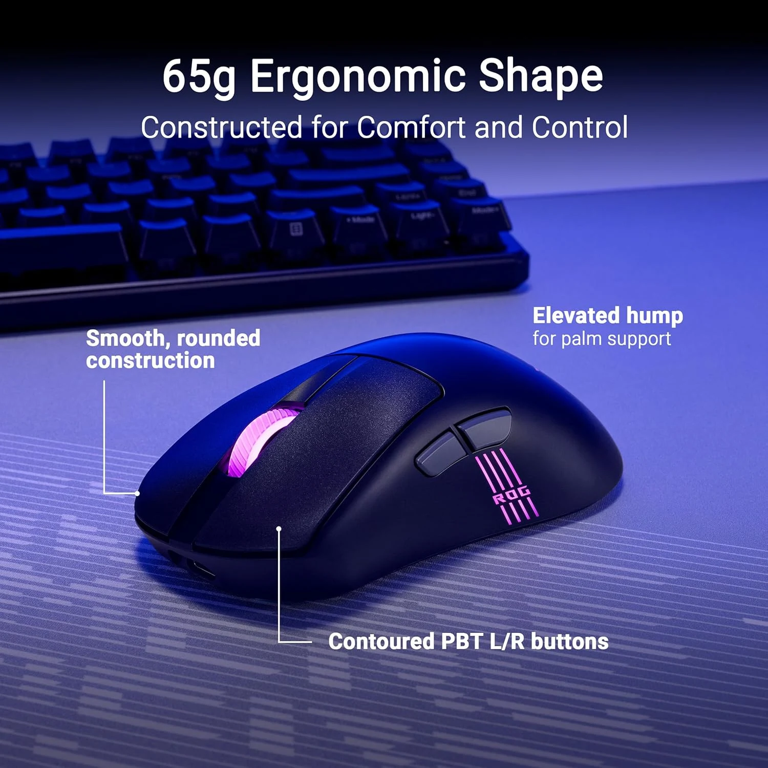 ASUS ROG Keris II Origin RGB Wireless Gaming Mouse - Black