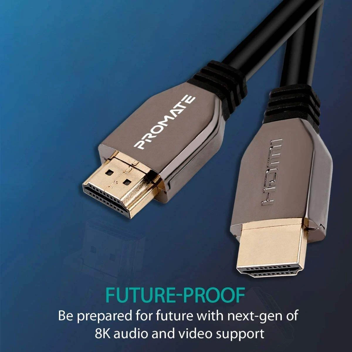 كابل HDMI 2.1 من بروميت ، 48 جيجابت في الثانية 8 كيلو HDMI إلى HDMI (2 متر)