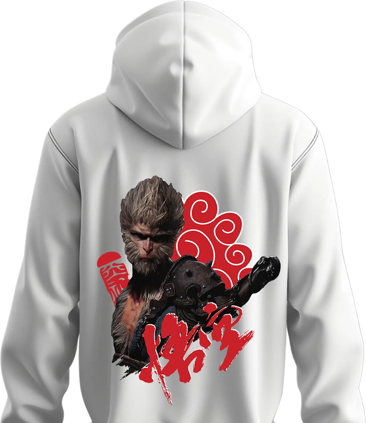 Wukong Spirit Hoodie – Black Myth (White) Back