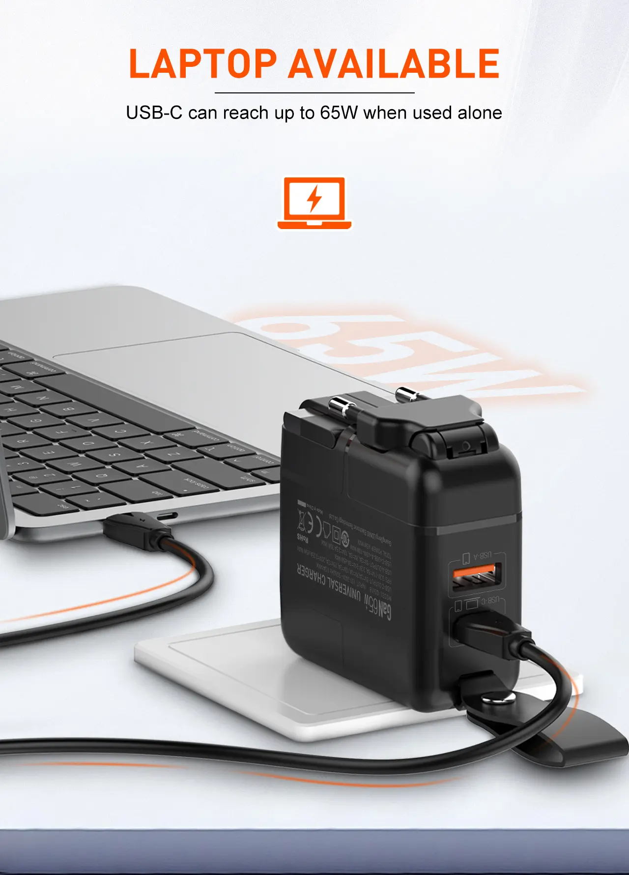 LDNIO Q2618 GaN Fast Charging Universal Travel Fast Charger 65W
