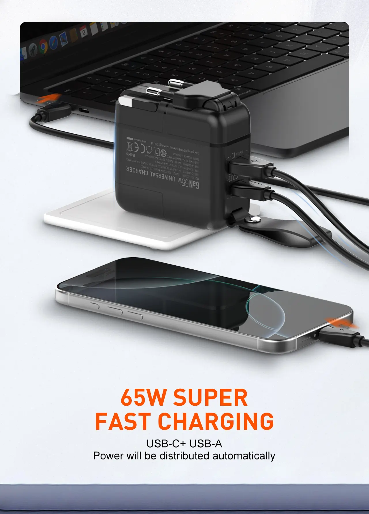 LDNIO Q2618 GaN Fast Charging Universal Travel Fast Charger 65W