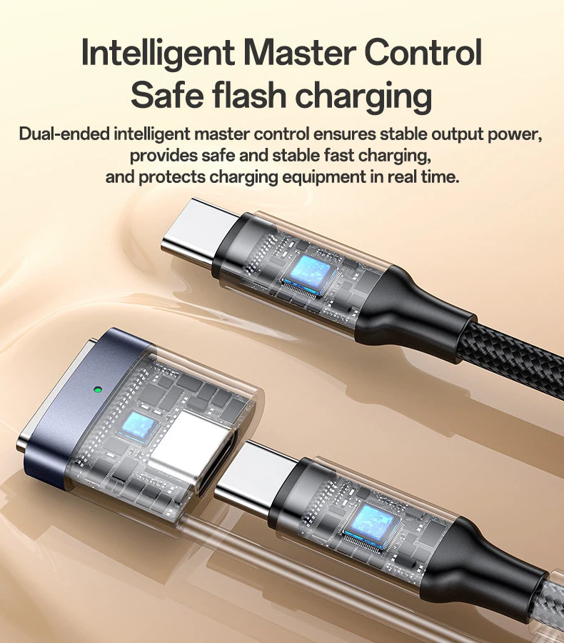 Yesido CA197 240W Fast Charging Type-C To Type-C/Magsafe 3 (Macbook) 2M