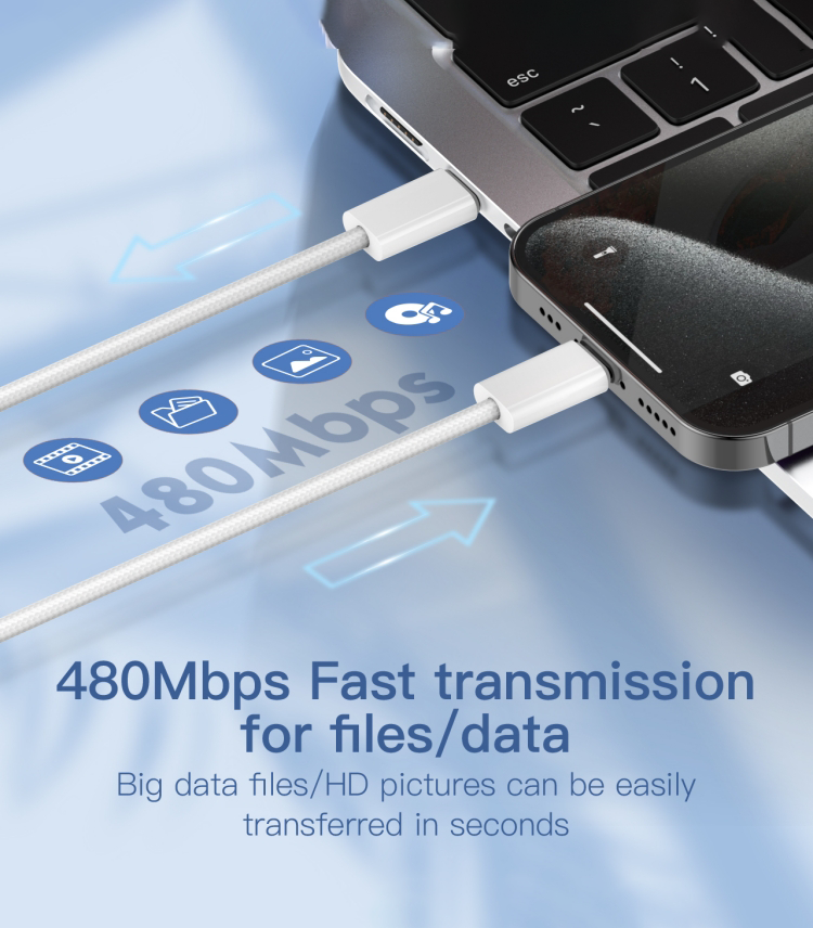 LDNIO LC901-C Fast Charging Data Cable Type-C To Type-C