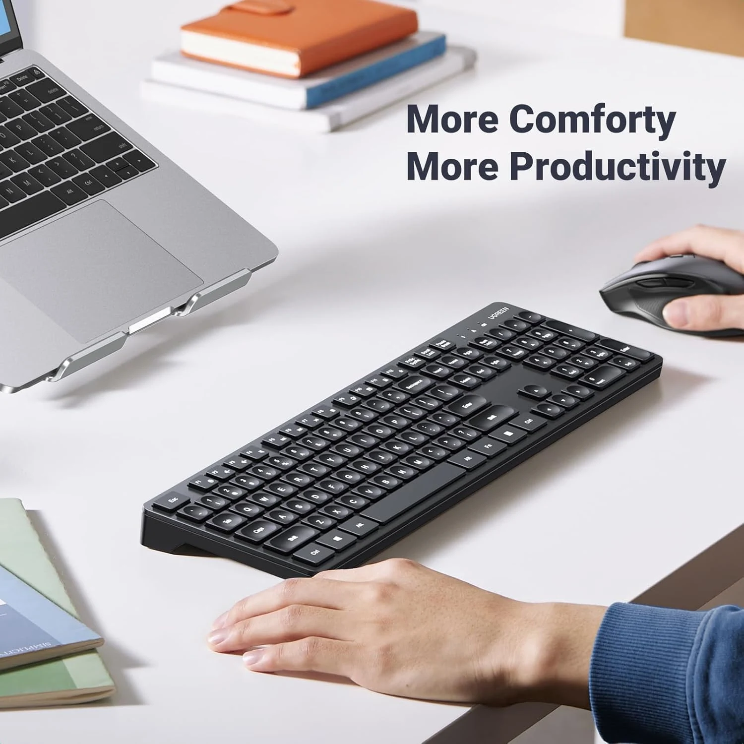 UGREEN MK006 Wireless Keyboard & Mouse – 2.4GHz