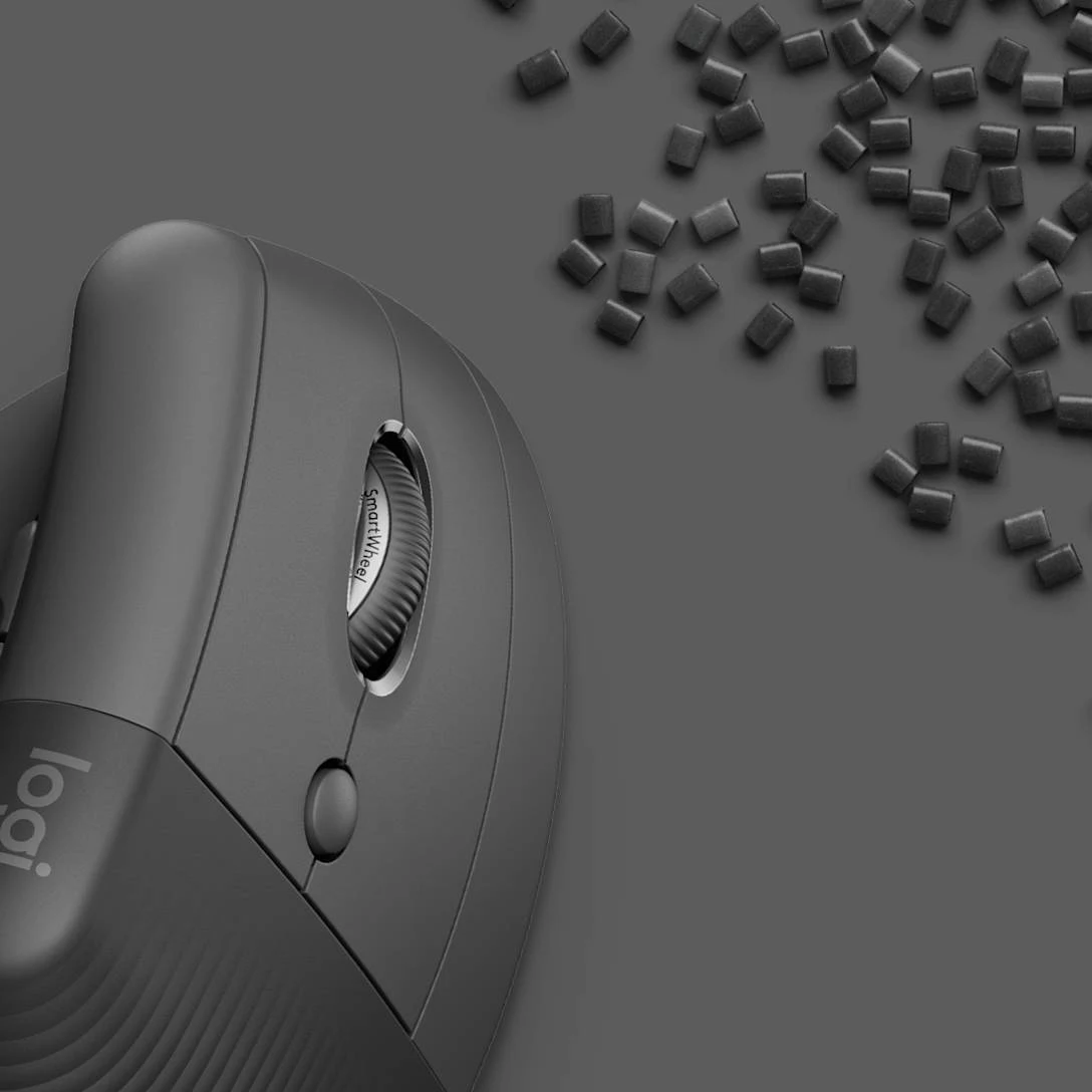 Logitech Lift Vertical Ergonomic Wireless Mouse - Graphite