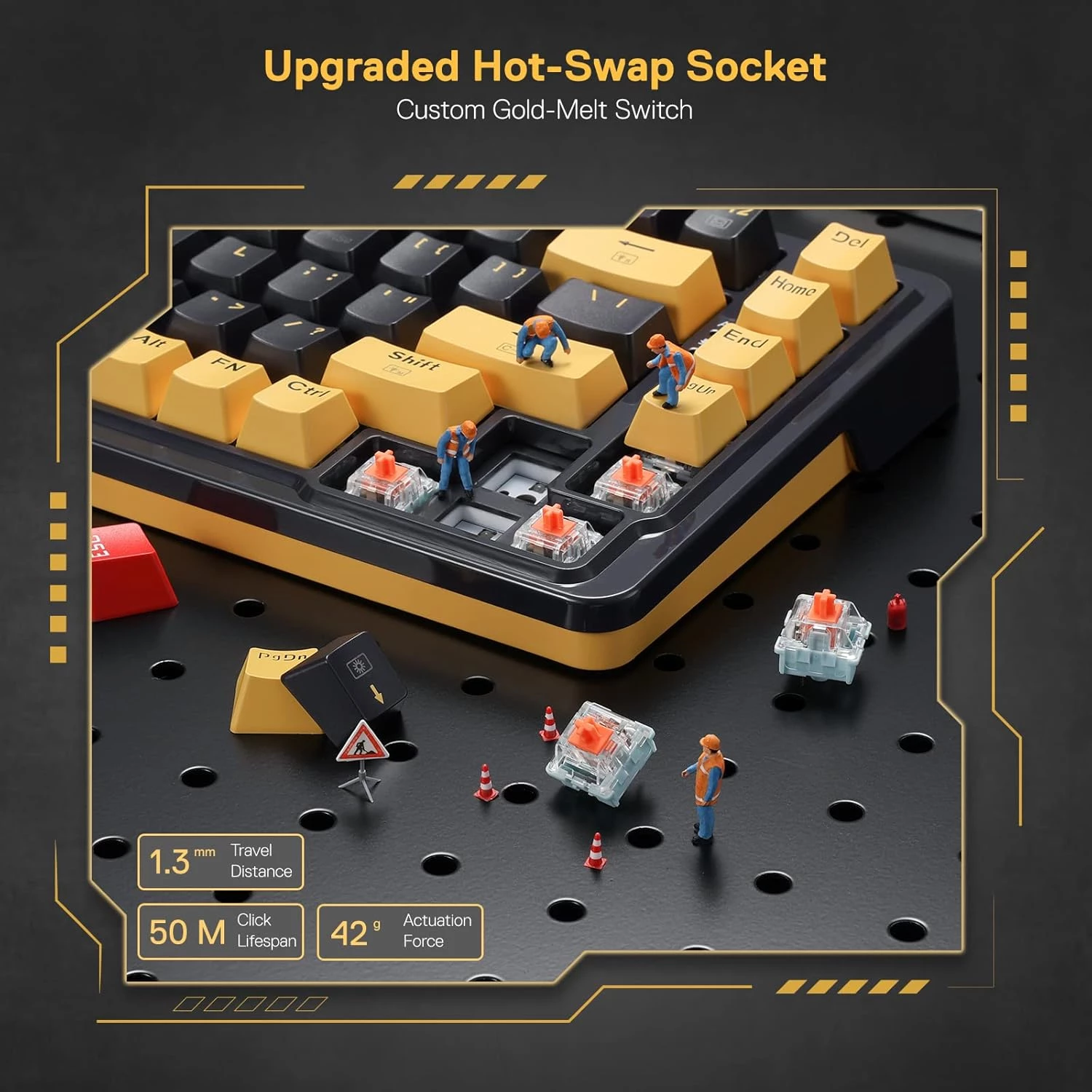 Hot-swappable sockets