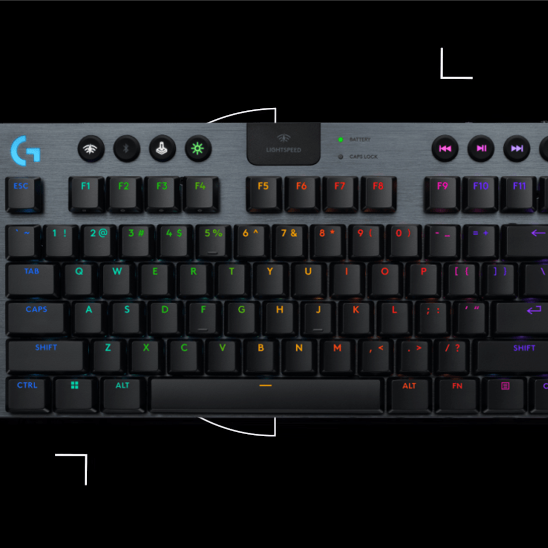 Logitech G915 X Lightspeed Low-Profile TKL Wireless Gaming Keyboard - Black