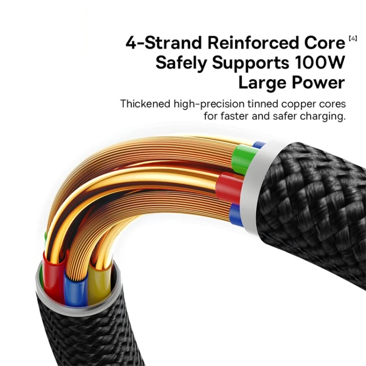 Baseus Dura USB-C to USB-C Cable 100W - 1M - Gold/Black
