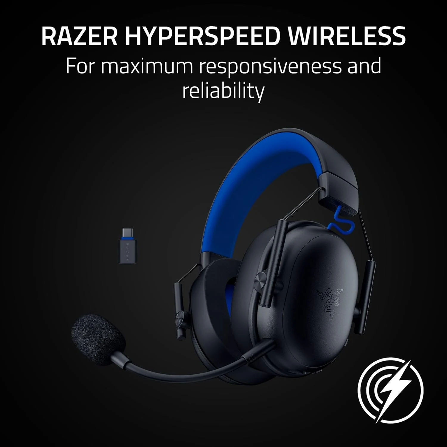 Razer BlackShark V3 X Hyperspeed Headset for PlayStation & PC - Black