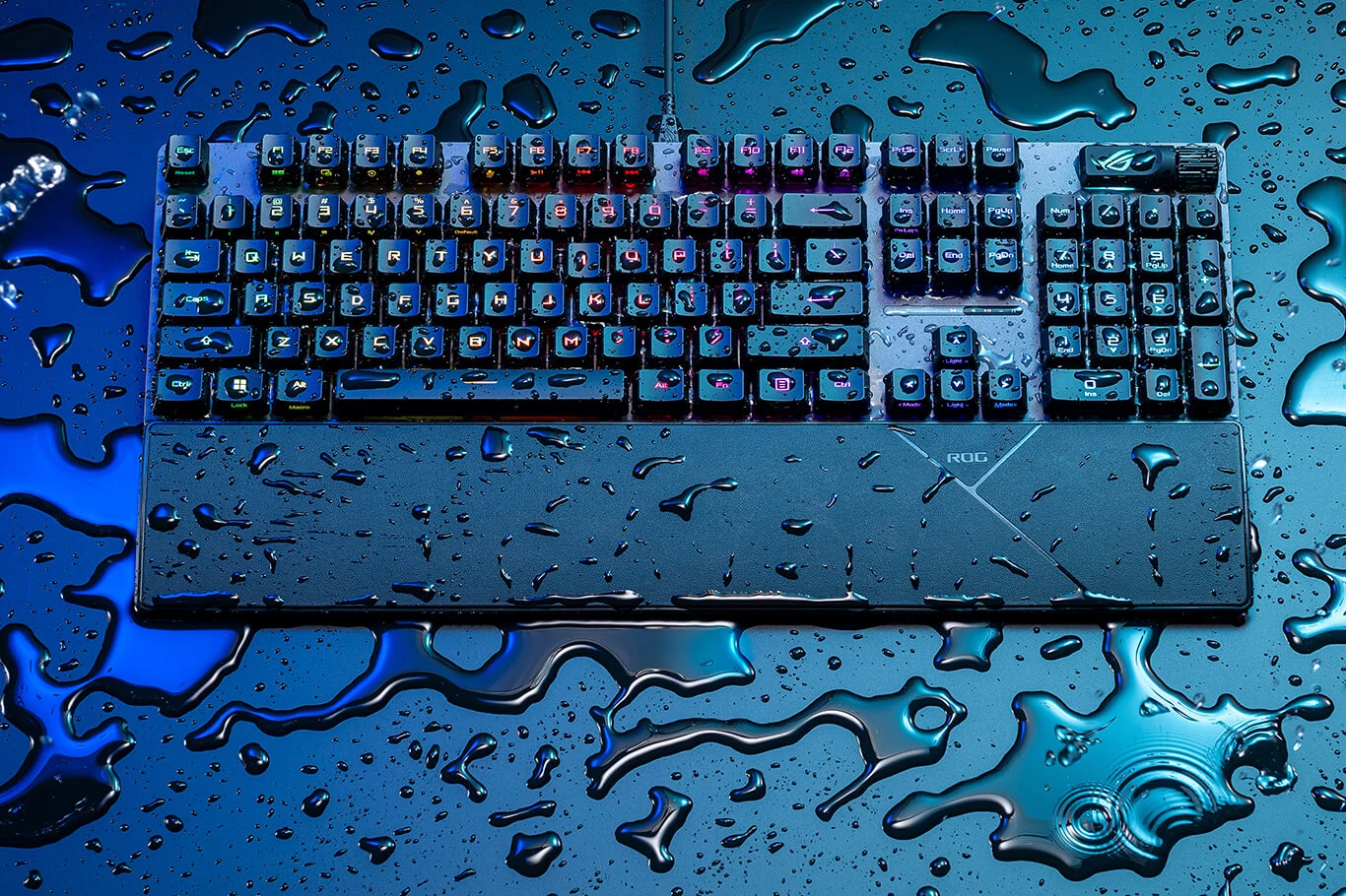 إيه سوس روج ستريكس سكوب 2 آر إكس كيبورد جيمينج ميكانيكال RGB سلكي بمفاتيح ضوئية سويتش أحمر – أسود