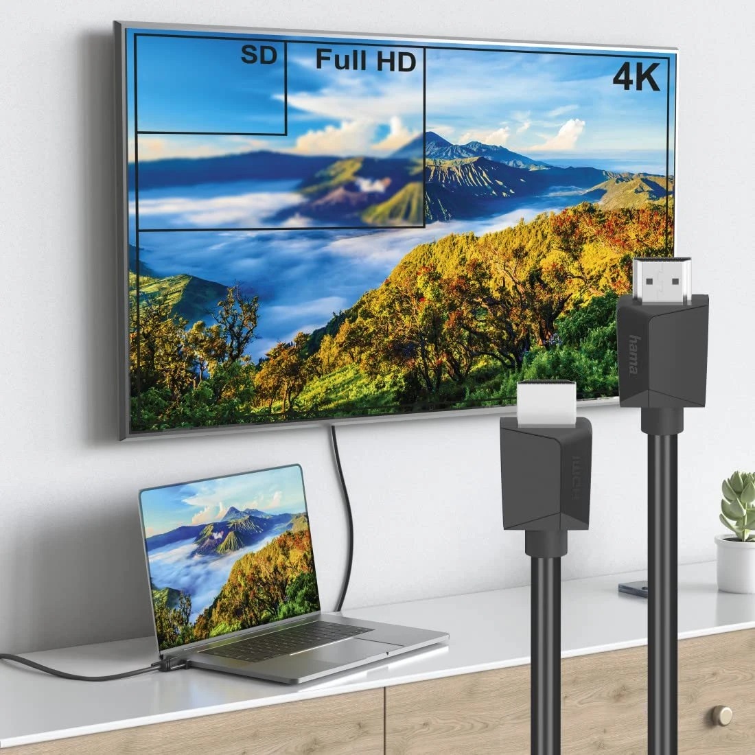 كابل هاما High-Speed HDMI 4K مع Ethernet – طول 1.5 متر