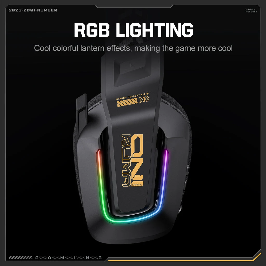 ONIKUMA GT828 RGB Multi-Mode Gaming Headset - Black