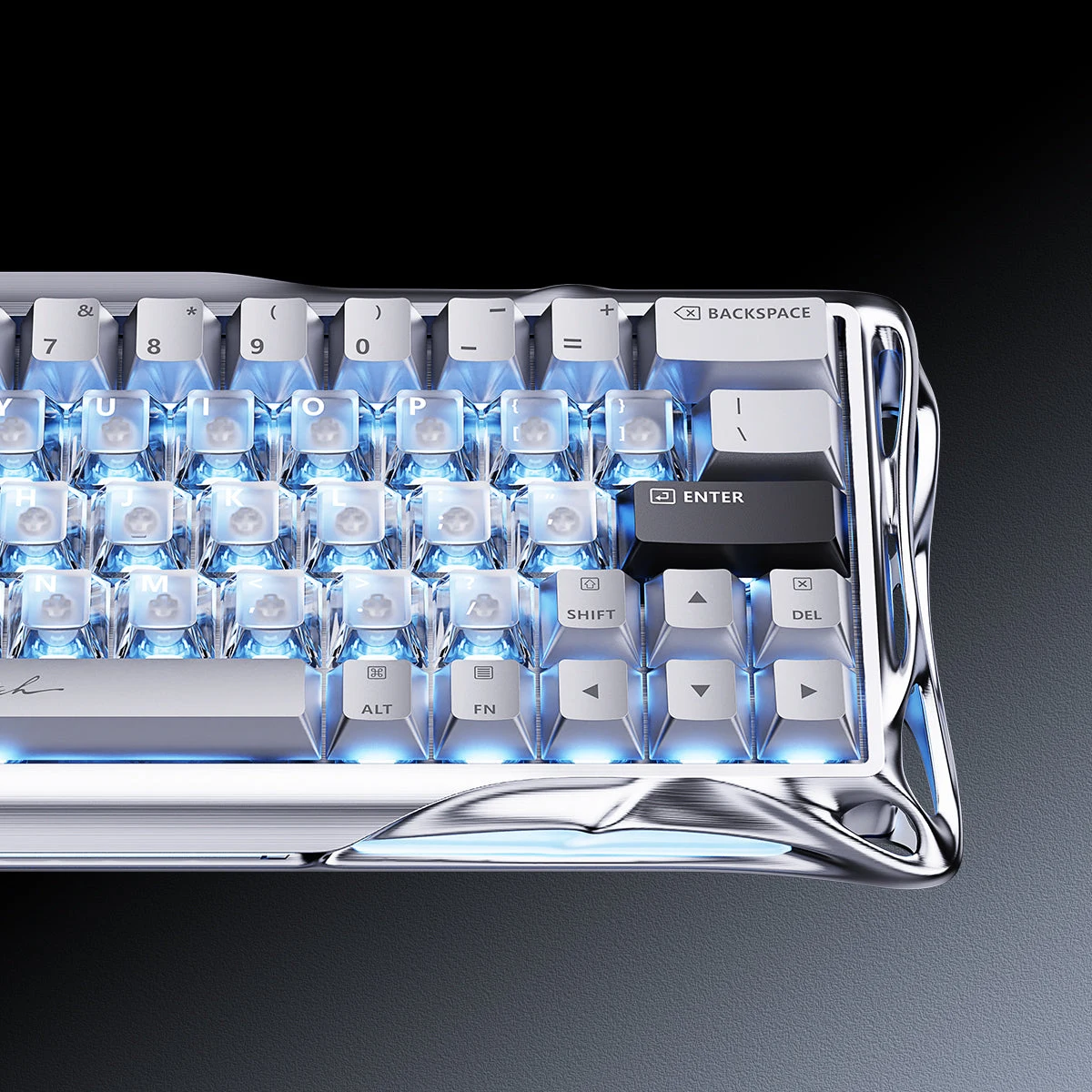 جرافاستار كيبورد Mercury V60 برو ماجنتيك سويتش 60% للألعاب - كروما سيلفر