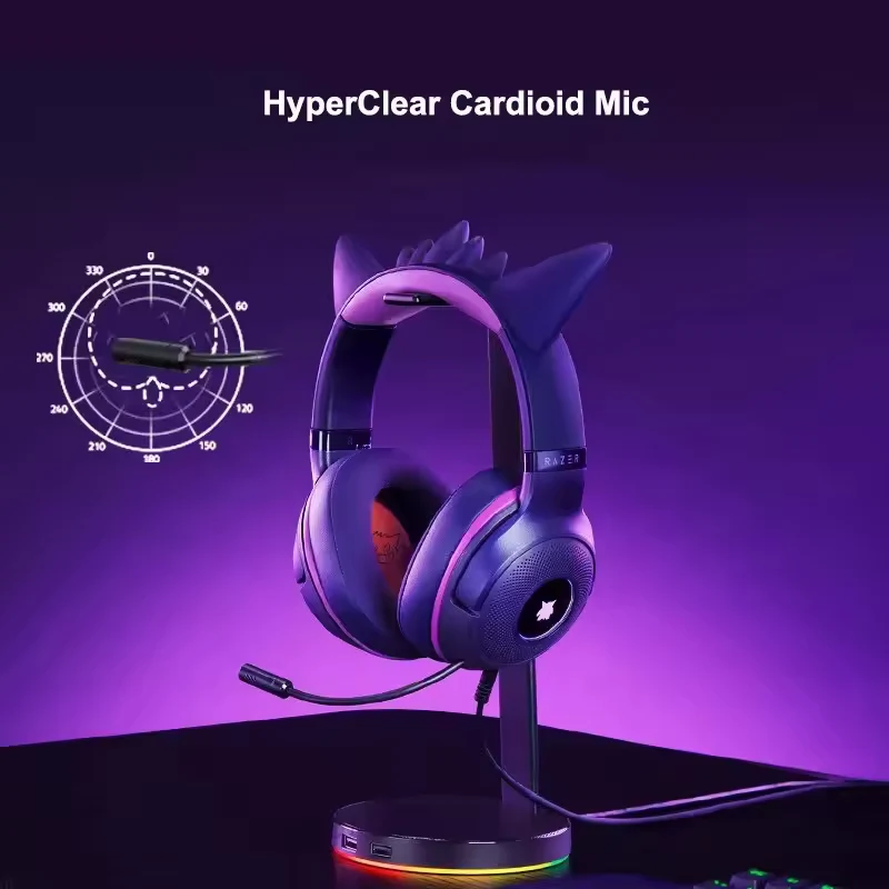 Razer Kraken Kitty V2 - Gengar Edition wired Gaming Headset