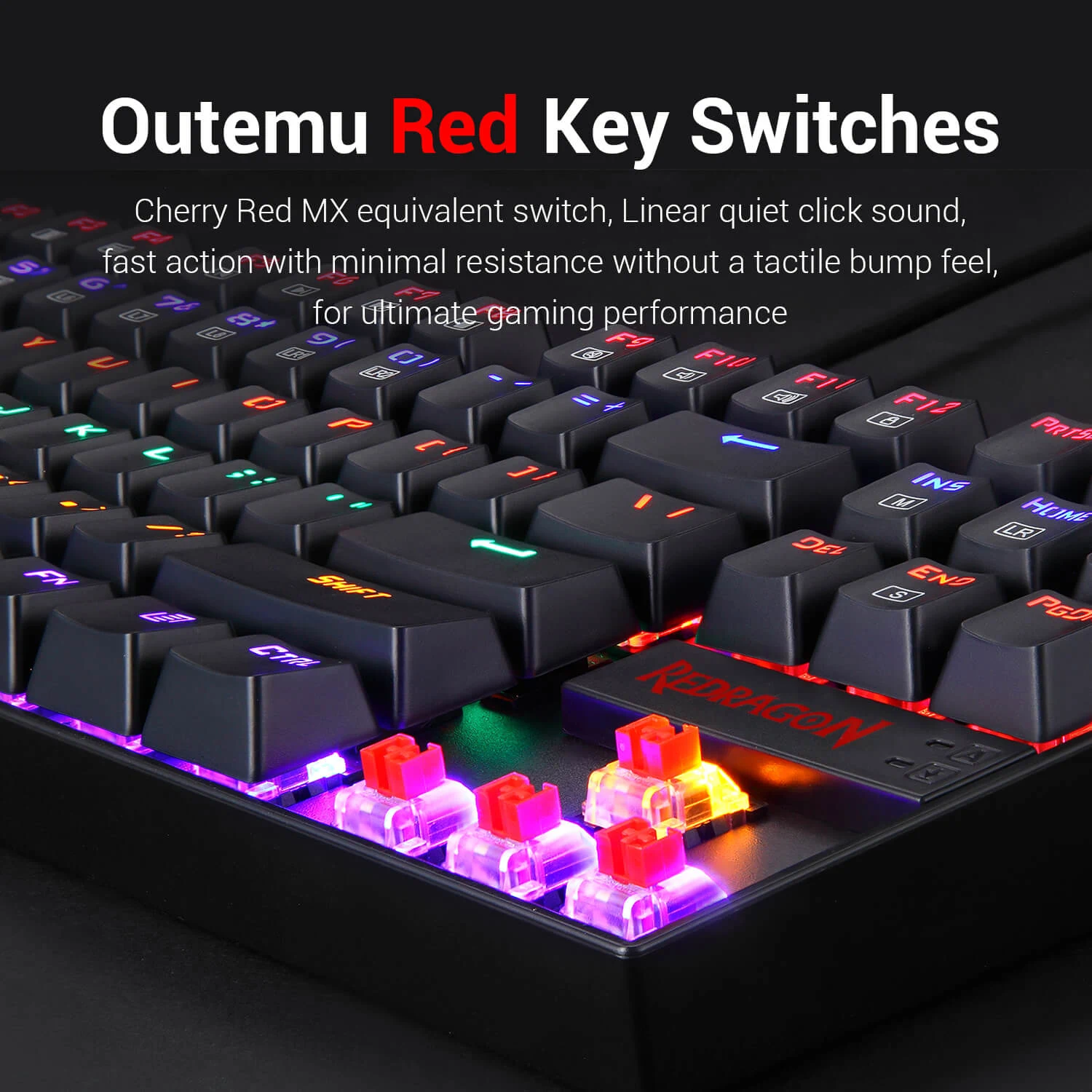 Redragon K552 Mechanical Gaming Keyboard - Red Switches