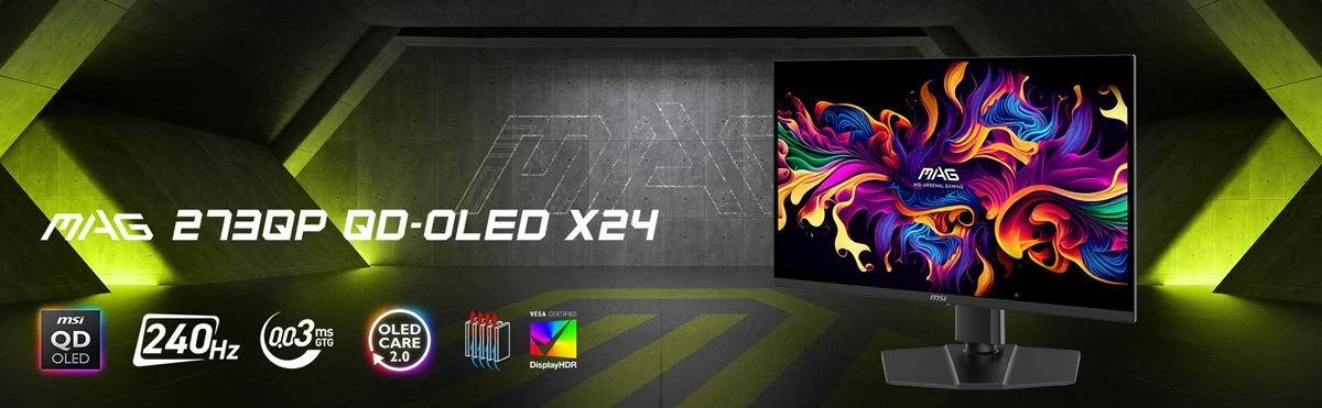 إم إس آي MAG 273QP QD-OLED X24 27 بوصة WQHD 240Hz - شاشة الألعاب