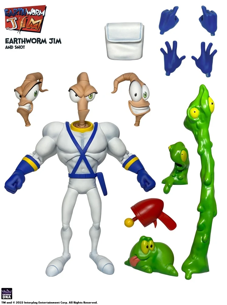 Earthworm Jim مع Snott - جانبي