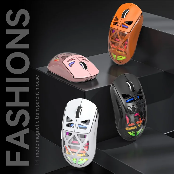 Forev FV-M7 tri-mode Wireless Gaming Mouse - Black
