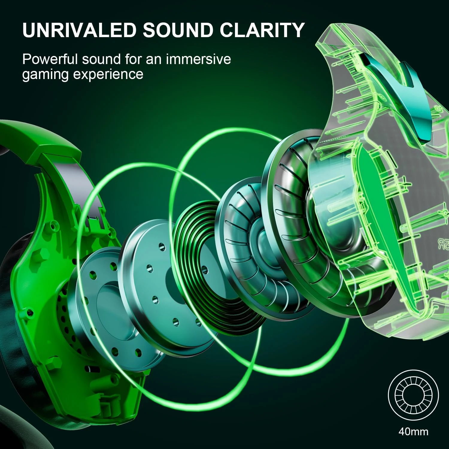 PHOINIKAS H9 Wired Gaming Headset - Green