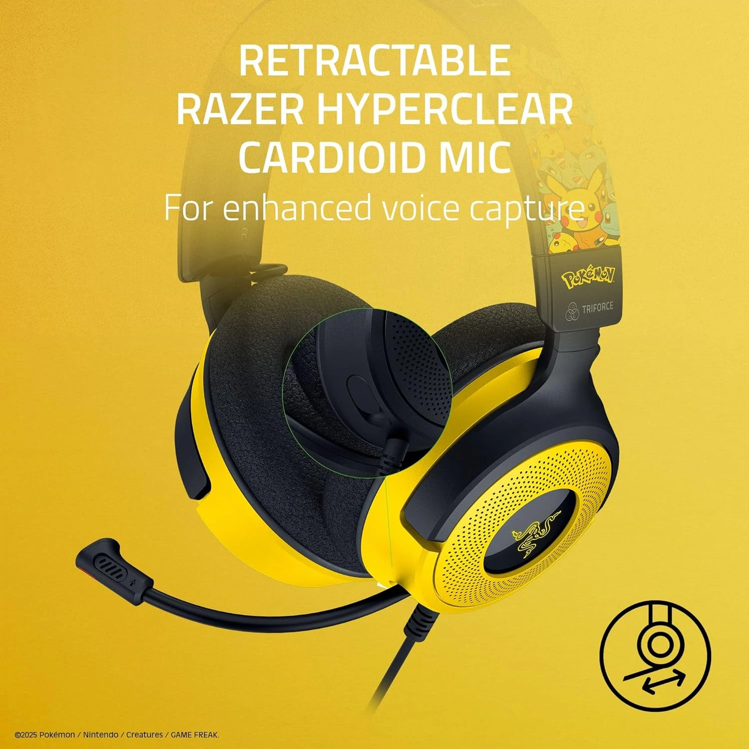 Razer Kraken V4 X - Pokémon Edition Wired Gaming Headset