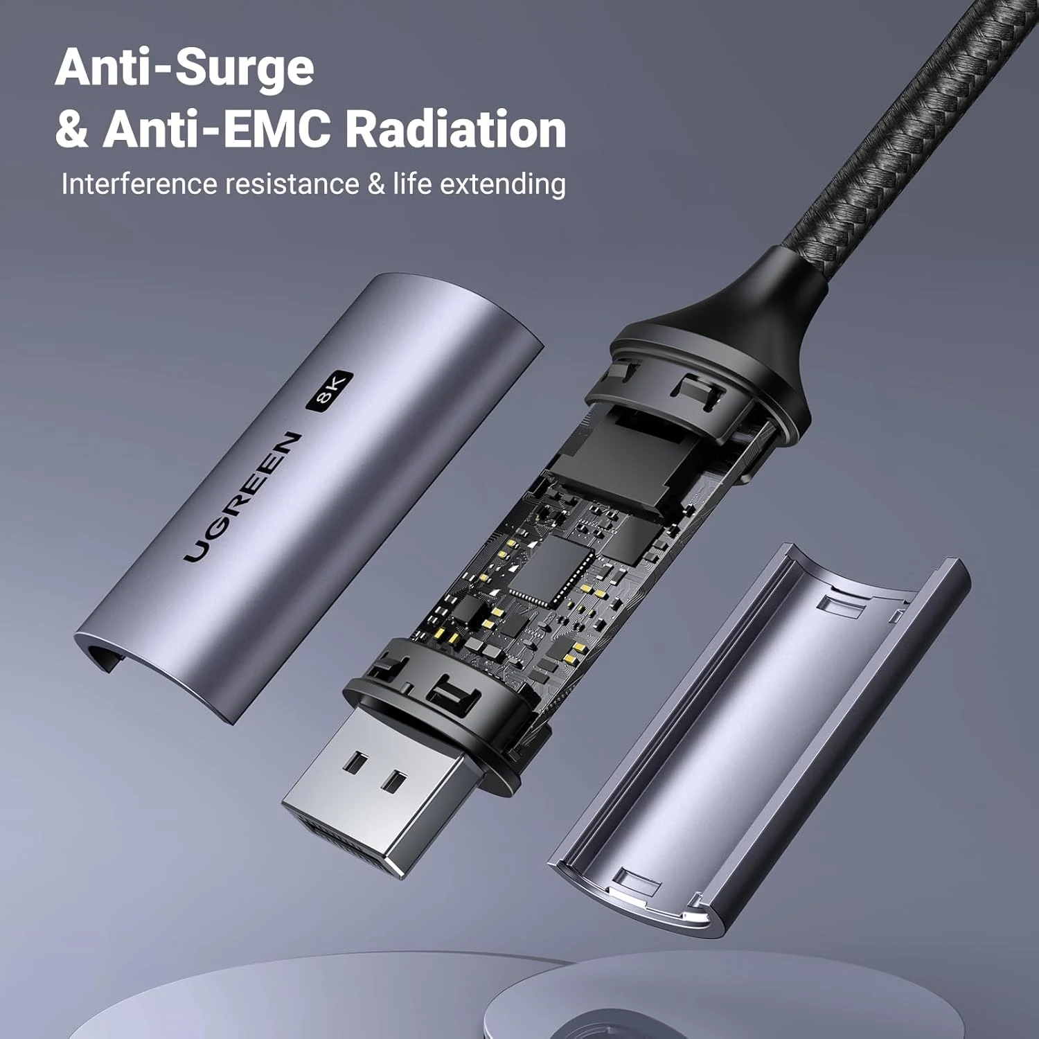 UGREEN CM556 USB-C To DisplayPort Cable 8K - 2M