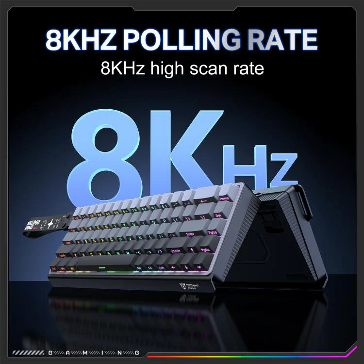 ONIKUMA G69 RGB Wired Hall-Effect Magnetic Gaming Keyboard - Black