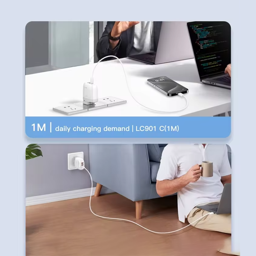 LDNIO LC901-C Fast Charging Data Cable Type-C To Type-C