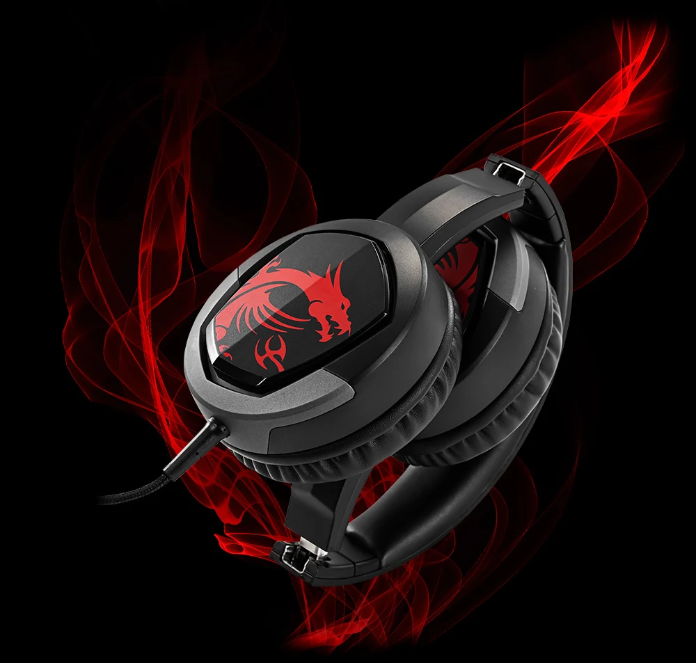 MSI IMMERSE GH30 Wired Gaming Headset - Red