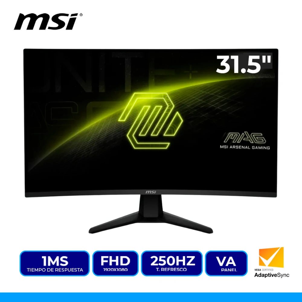 MSI MAG 32C6X – 31.5" FHD 250Hz VA Curve Gaming Monitor