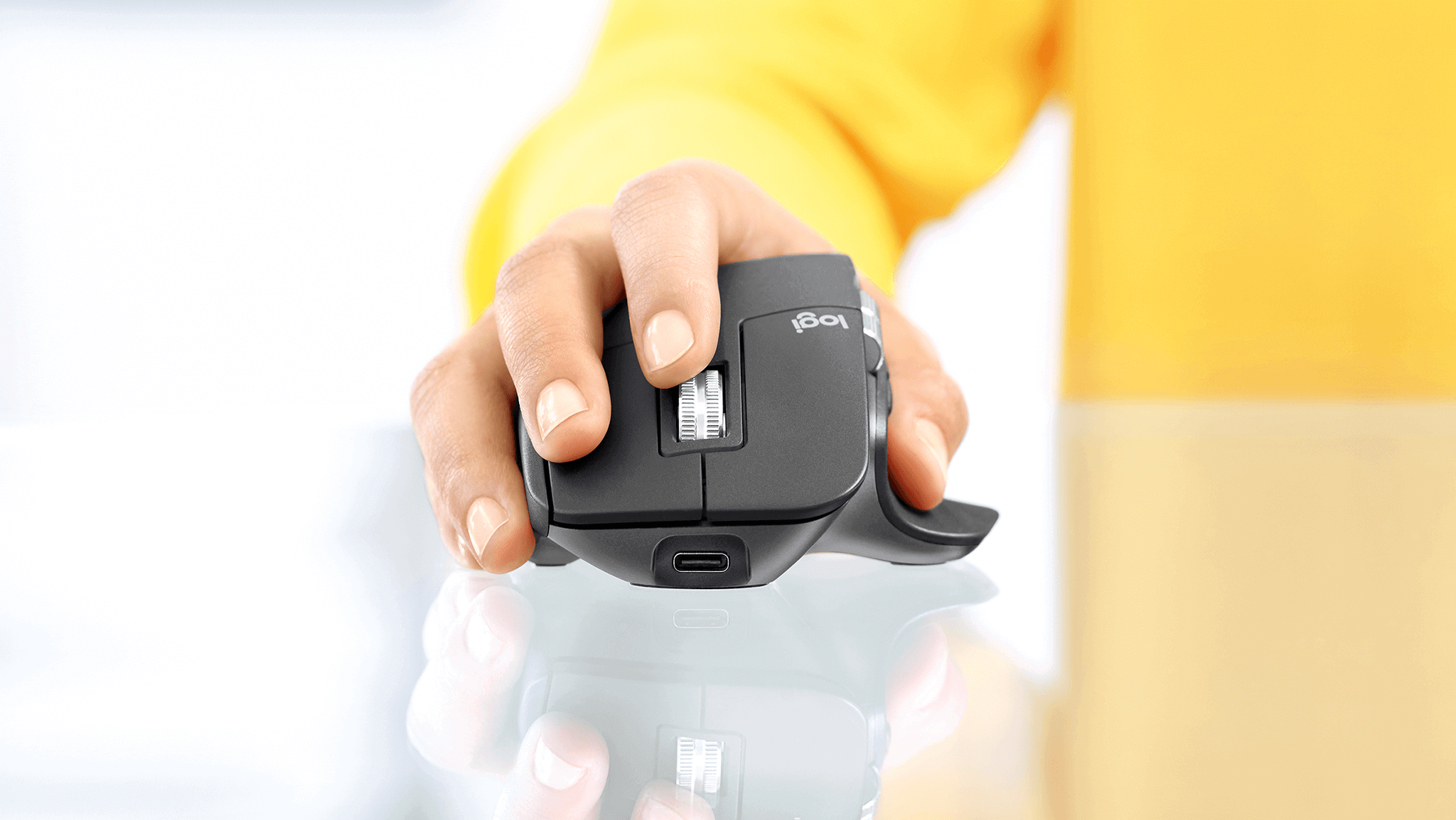 Logitech MX Master 3 Advanced Wireless Mouse - MID GREY