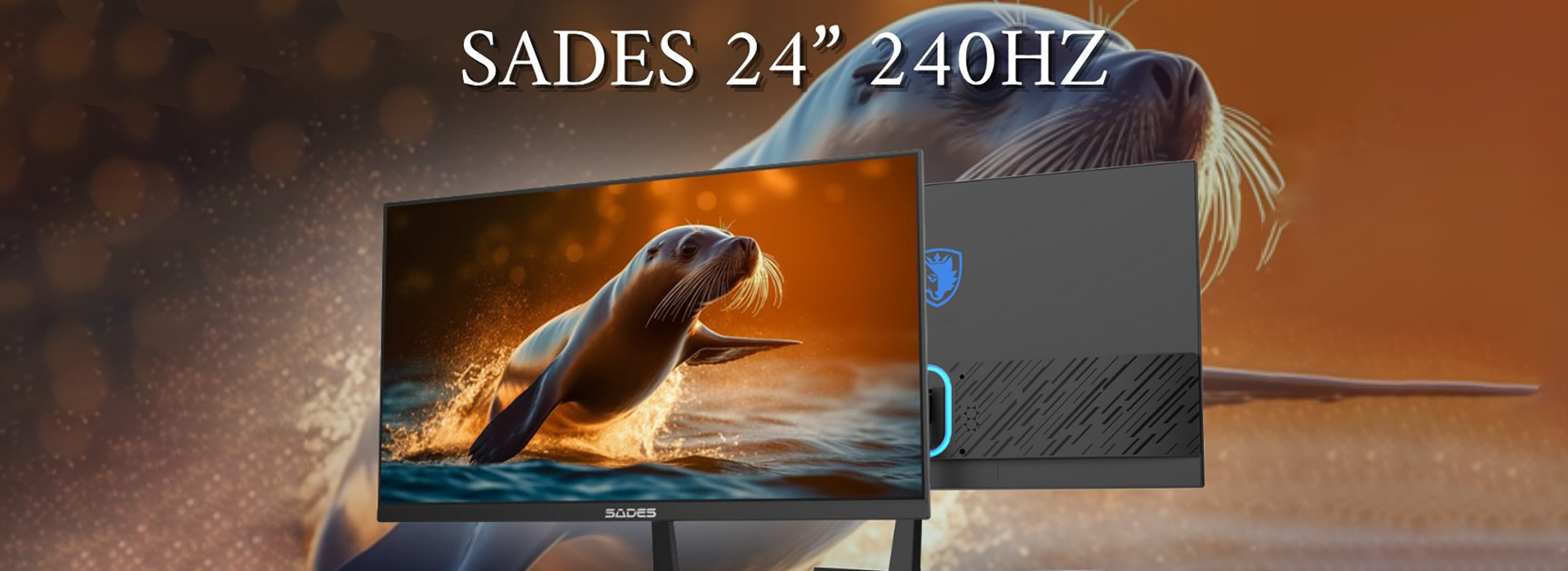 سادس AU-Sealion SA-F03F24 شاشة ألعاب FHD 240Hz - أسود