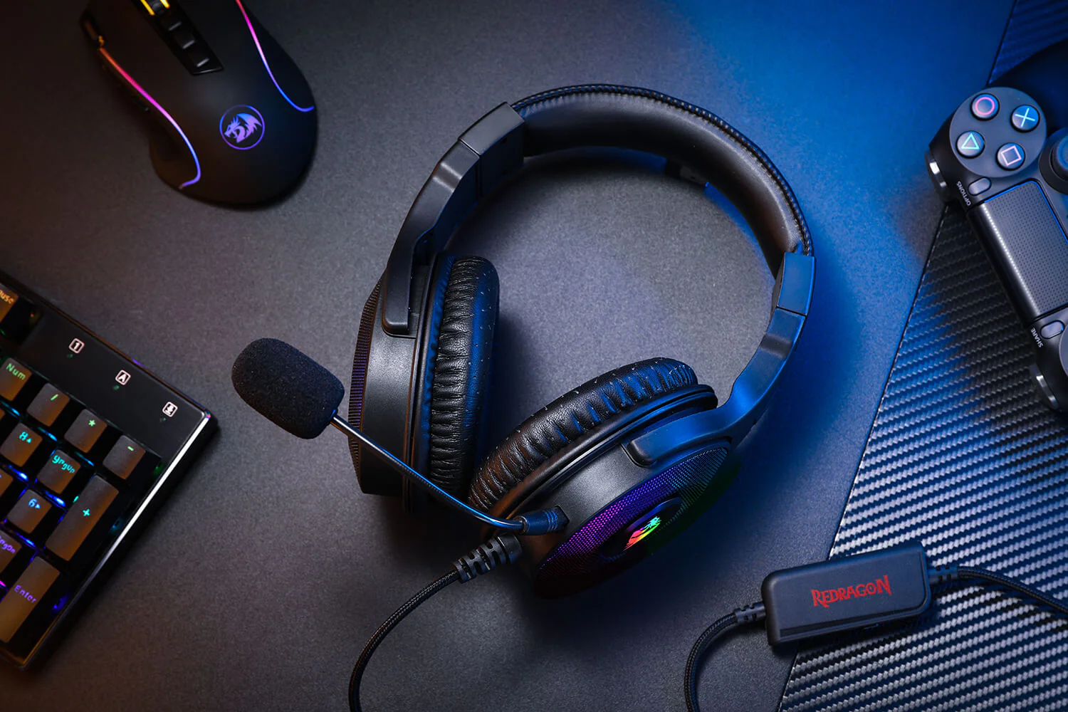 Redragon H350 Pandora RGB Wired Gaming Headset for PC