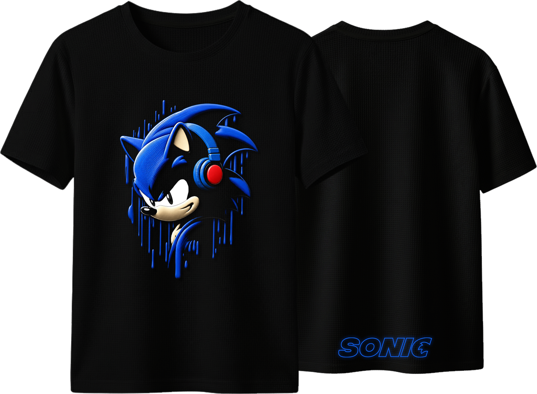 Blue Rush Sonic Kids T-Shirt Overview