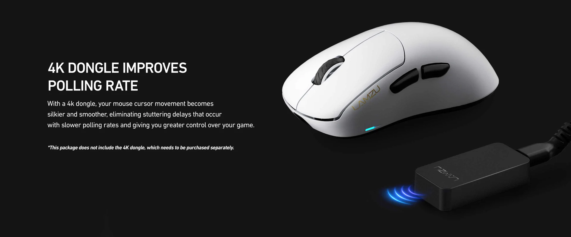 Lamzu Thorn - Wireless Gaming Mouse - White