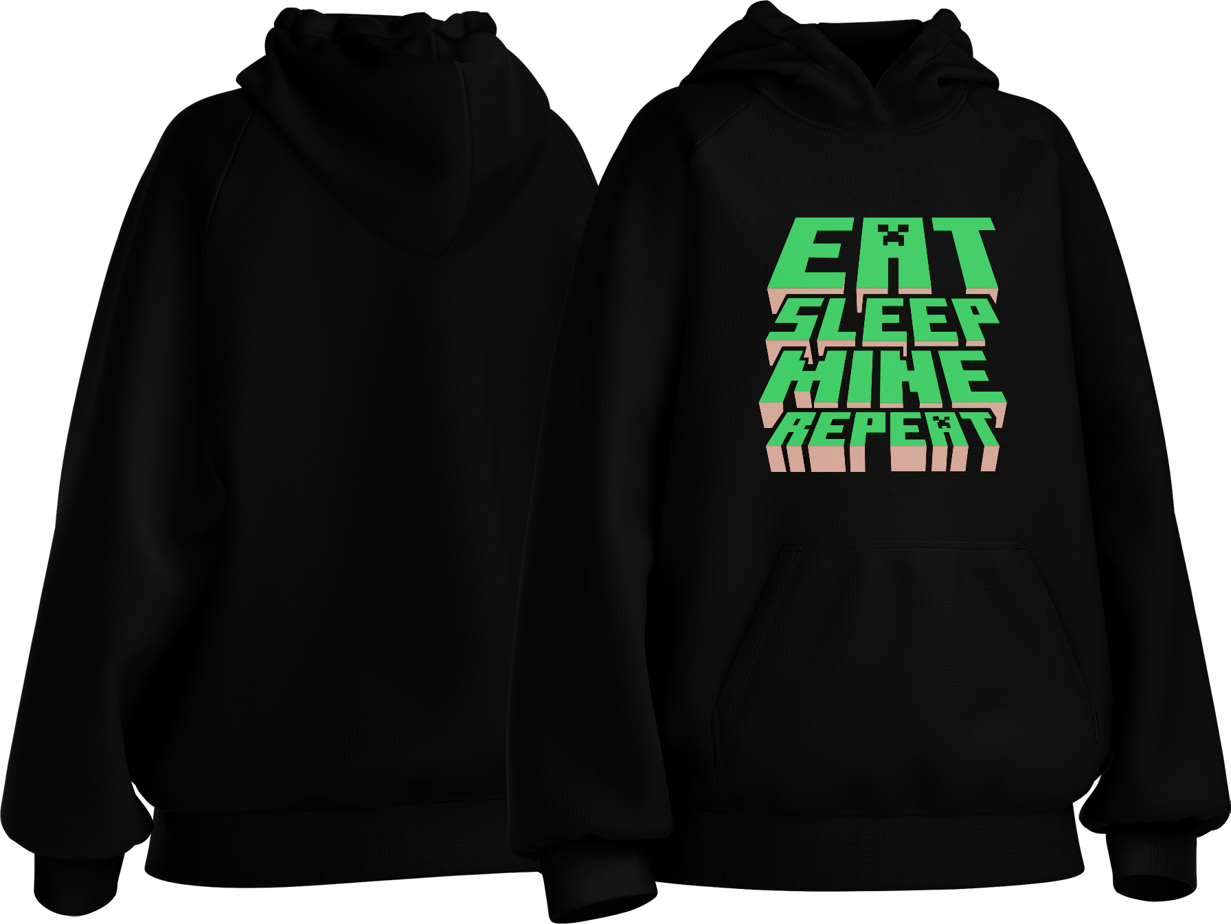 Time to Mine – Minecraft Kids Hoodie
