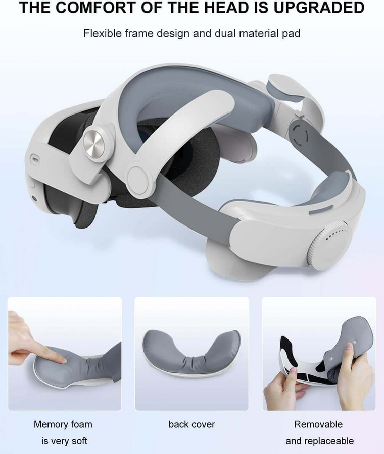 Head Strap for Oculus (Meta) Quest 3 - White – image 3