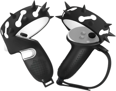 Touch Controller Grip Silicone Cover for Oculus (Meta) Quest 2 - Black -  for sale in Egypt from Games2Egypt